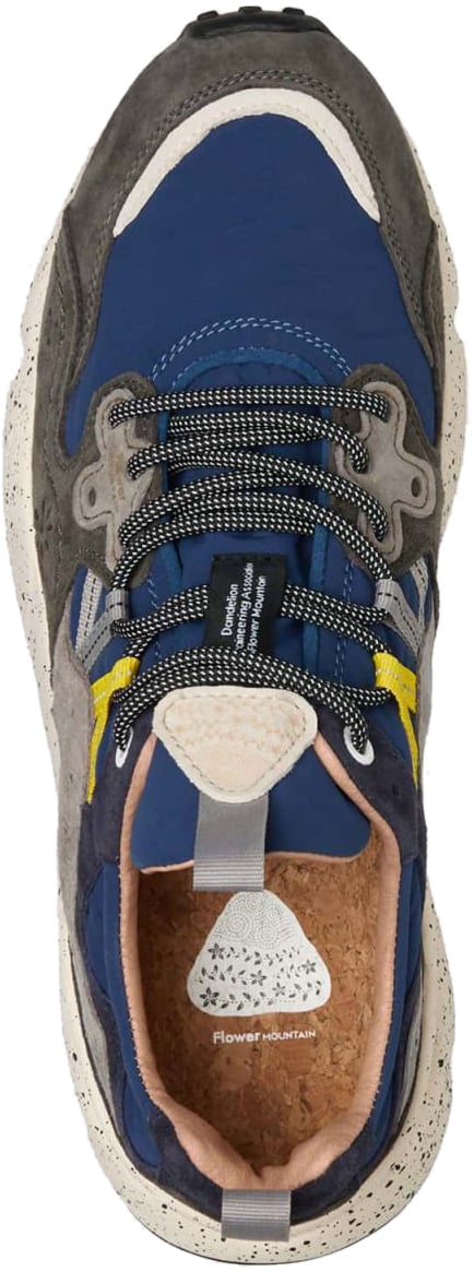 Flower Mountain Sneakers Greyblue Blauw