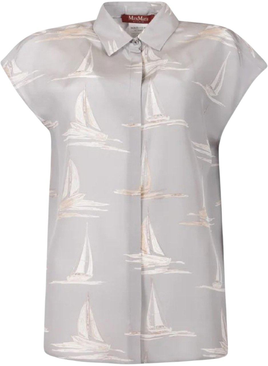 Max Mara Shirts Grey Grijs