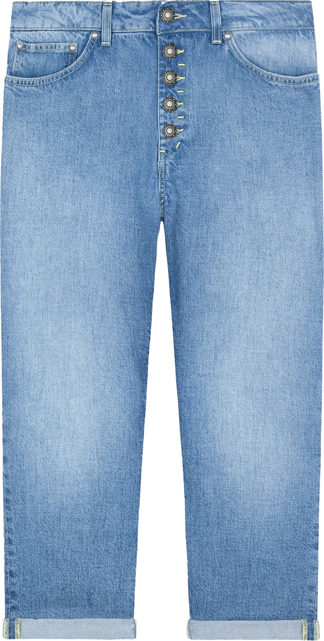 Dondup Trousers Blue Blauw