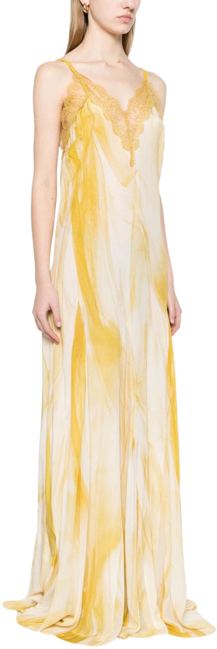 Elisabetta Franchi Dresses Yellow Geel