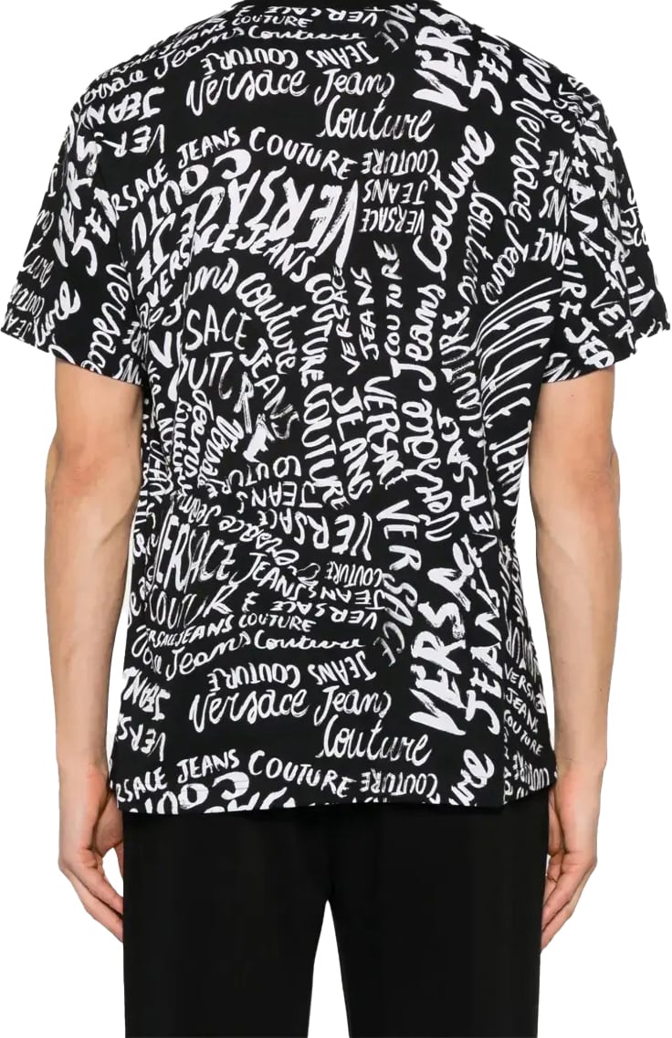 Versace Jeans Couture Logomania Black White Zwart