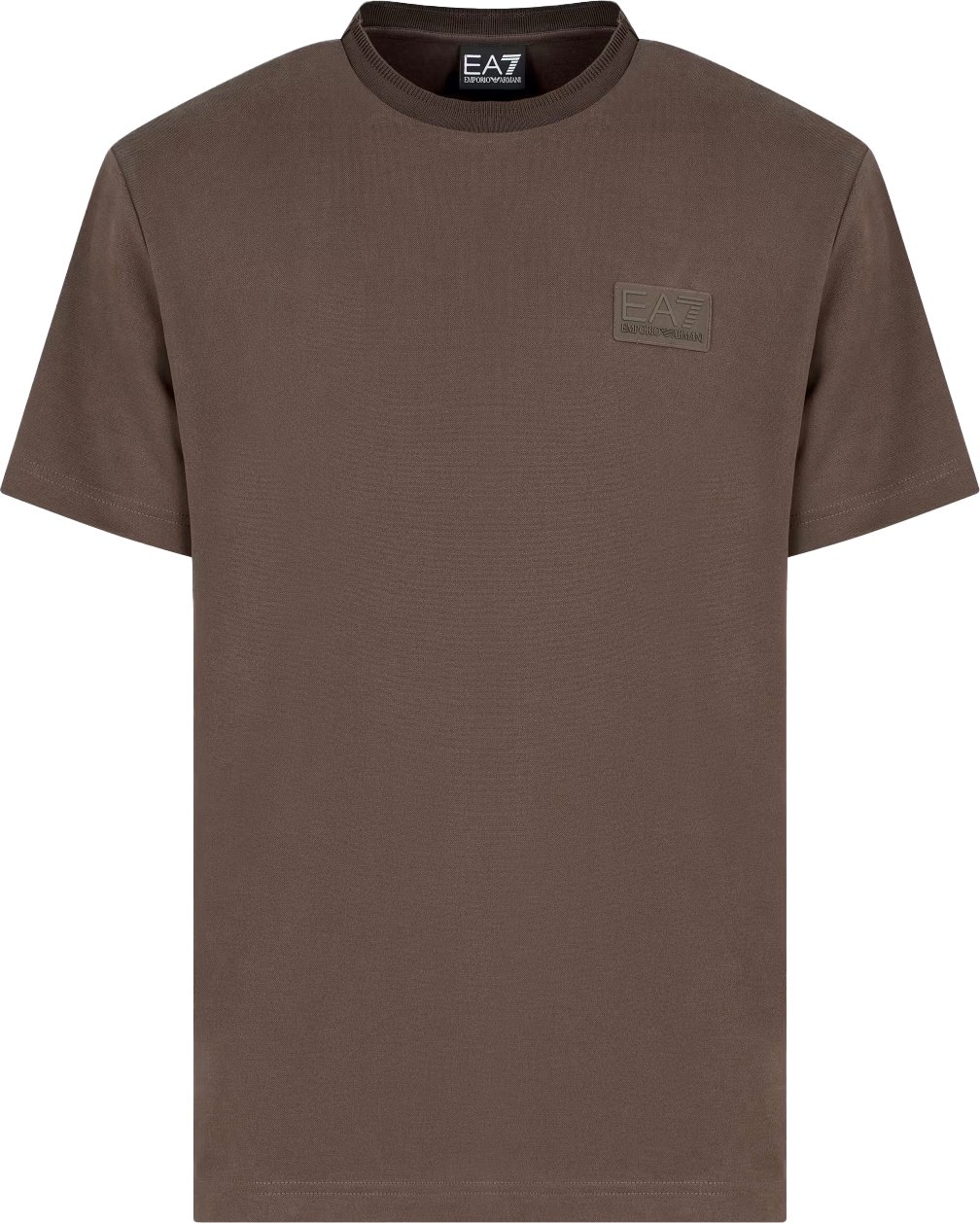 EA7 T-shirt Turkisch Coffee Bruin
