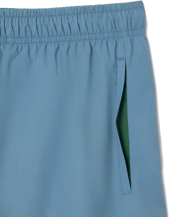 Lacoste Blauw grijze zwembroek swimwear Blauw