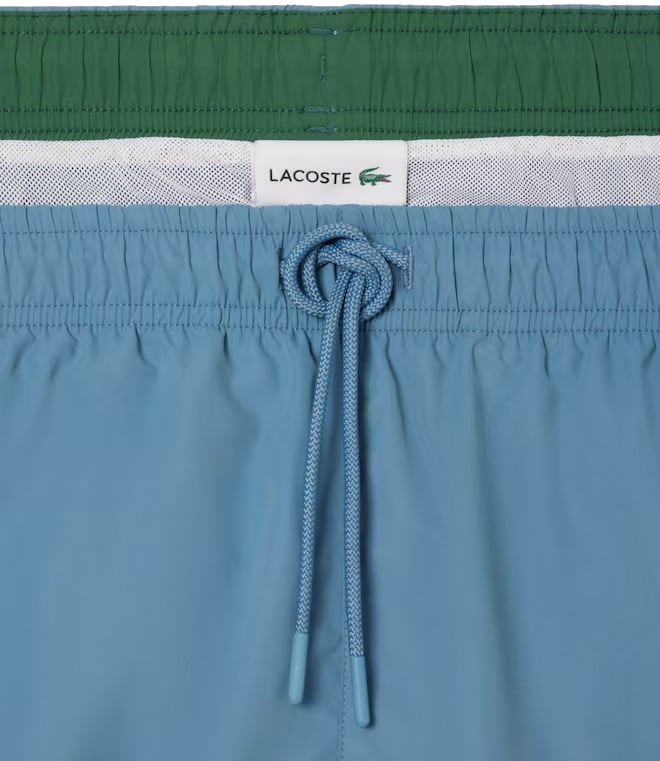 Lacoste Blauw grijze zwembroek swimwear Blauw