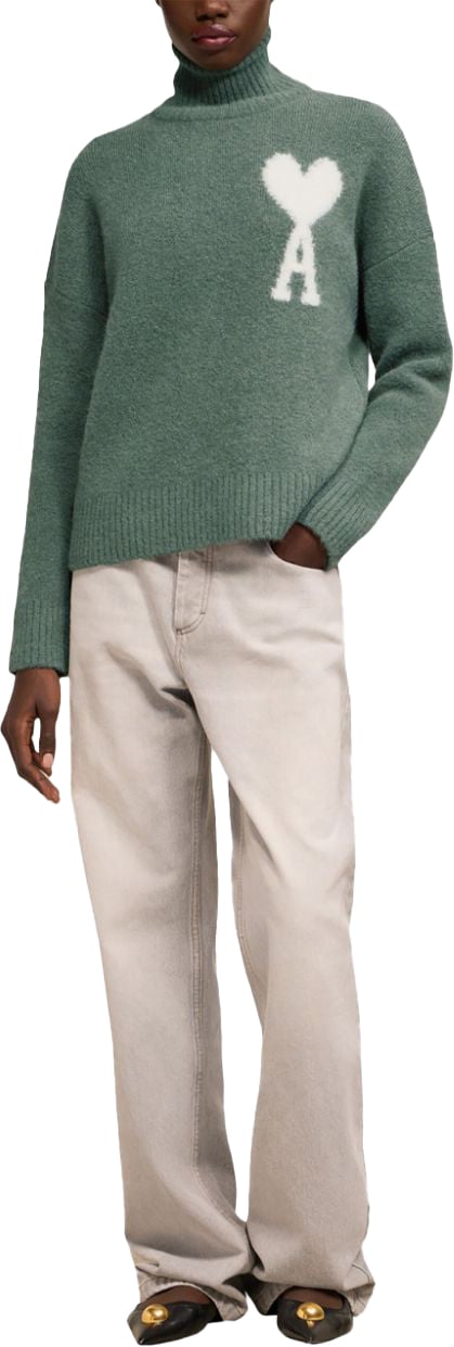 AMI Paris OFF WHITE ADC SWEATER Groen