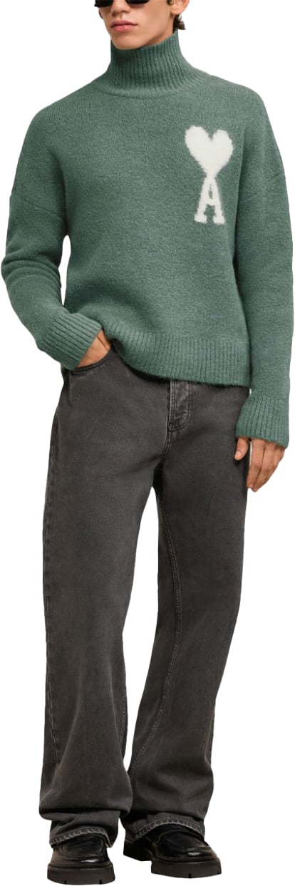 AMI Paris OFF WHITE ADC SWEATER Groen