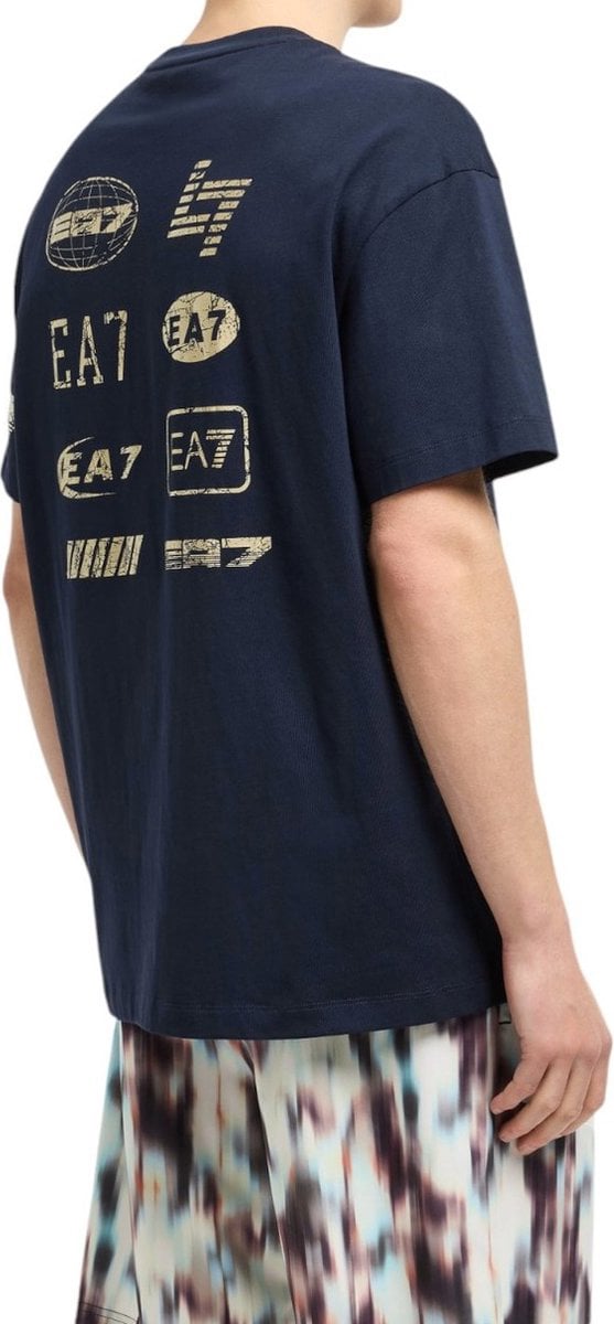 EA7 T-shirt Blue Blauw