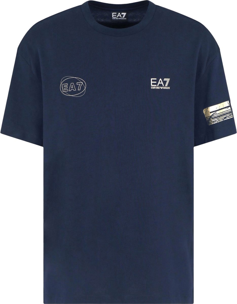 EA7 T-shirt Blue Blauw
