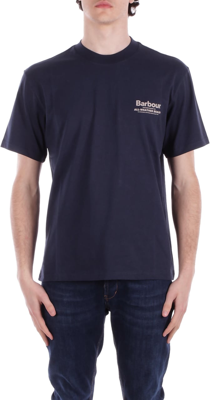 Barbour T-Shirts And Polos Blue Blauw