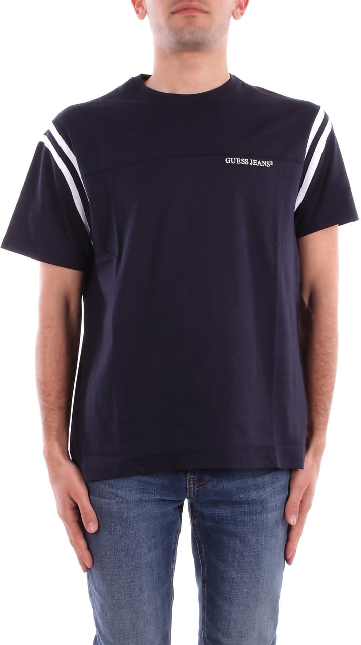 Guess T-Shirts And Polos Blue Blauw