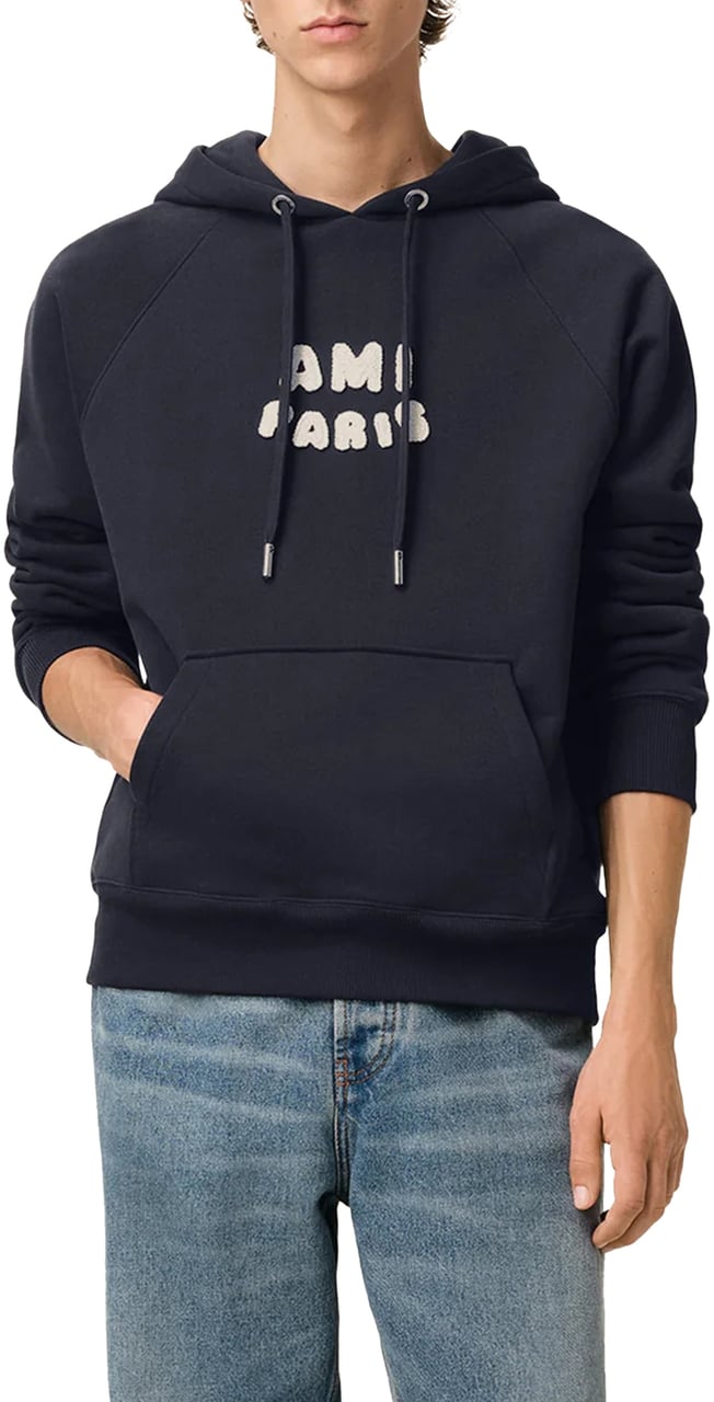AMI Paris Sweaters Blue Blauw