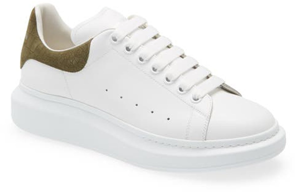 Alexander McQueen Alexander McQueen Crocodile Oversized Sneakers Wit