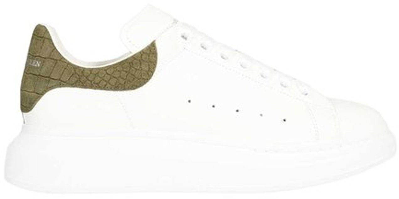 Alexander McQueen Alexander McQueen Crocodile Oversized Sneakers Wit