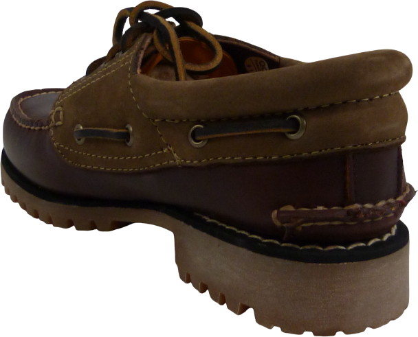 Timberland Mocassino in Pelle Marrone e Beige Beige