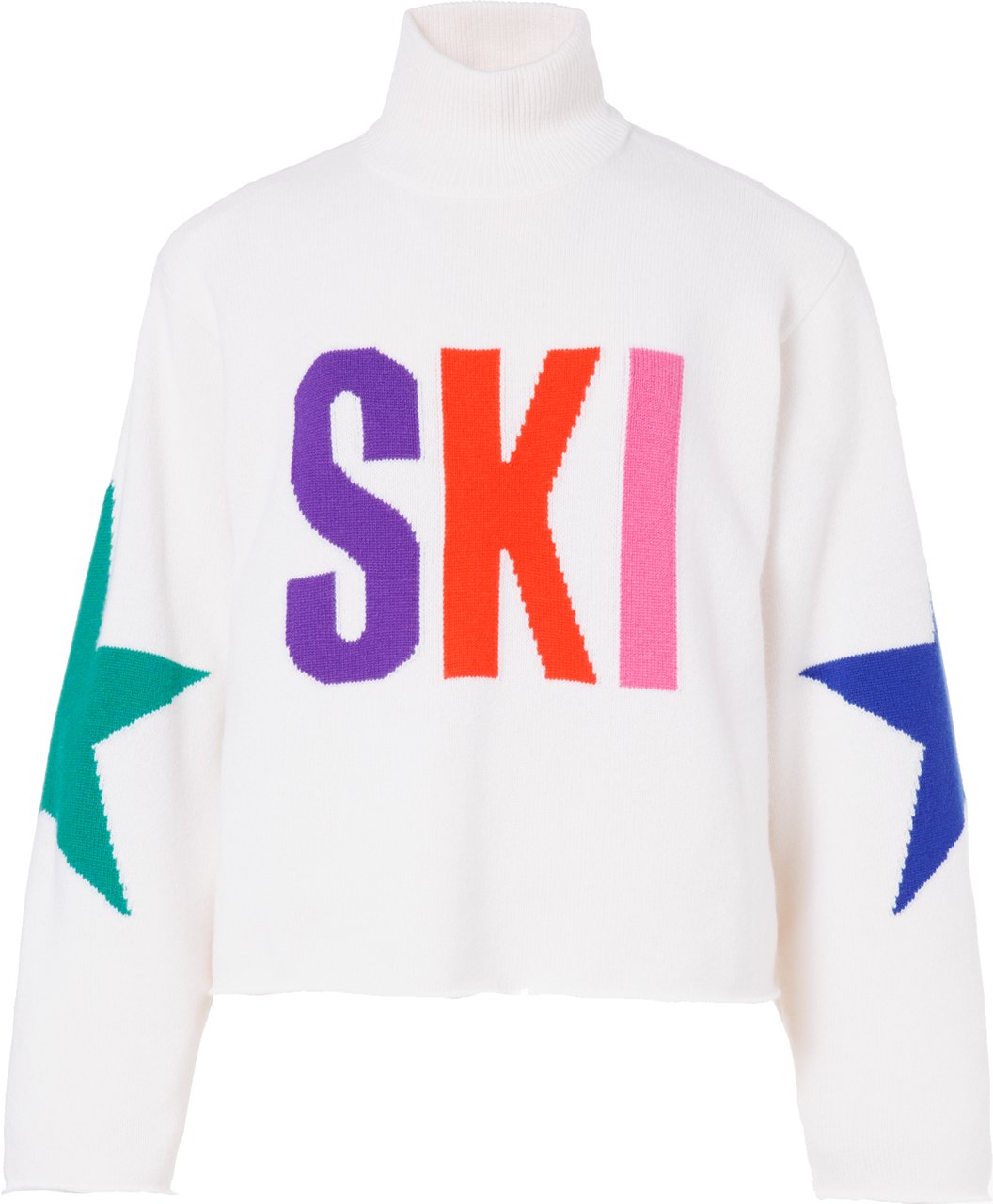 Goldbergh Calore Long Sleeve Knit Sweater White Divers