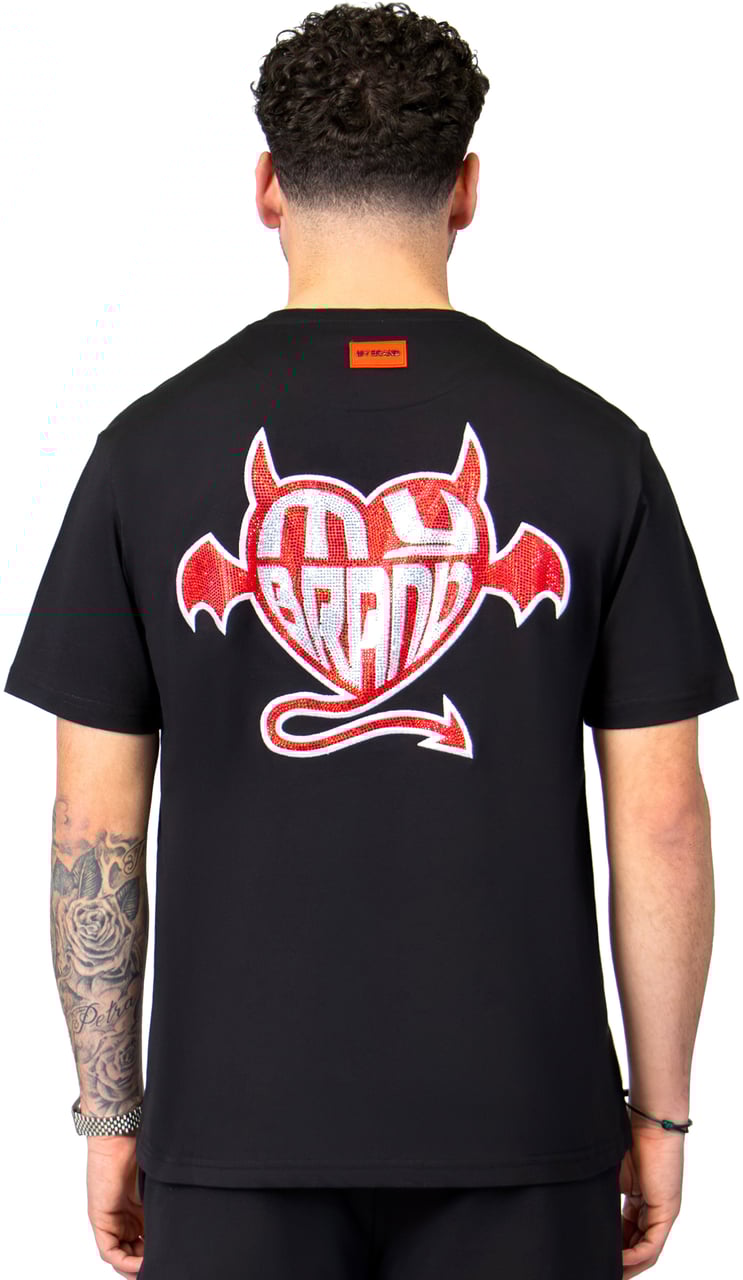My Brand Love and thorns Tshirt | BLACK Zwart