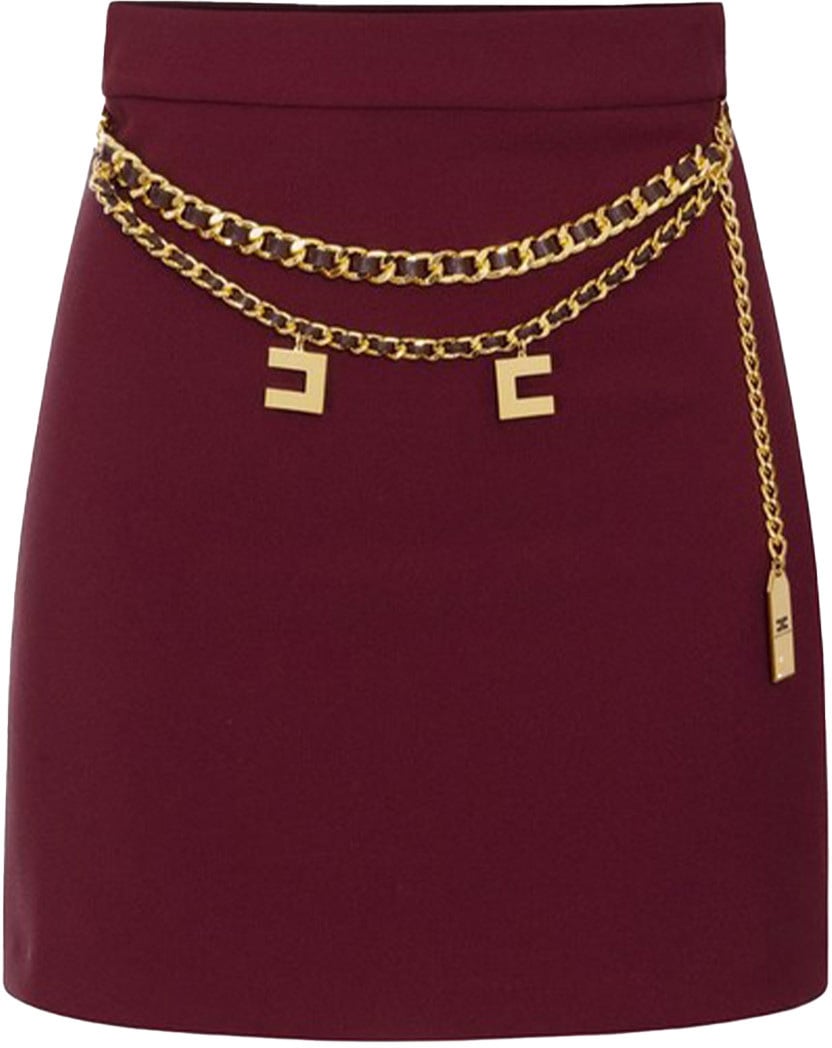 Elisabetta Franchi Skirts Maroon Maroon