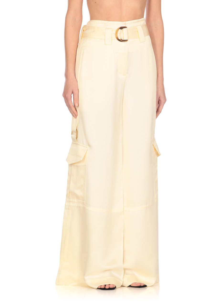 Zimmermann Trousers Ivory Wit