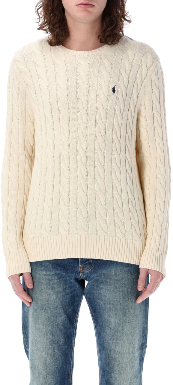 Ralph Lauren Cable Knit Classic Andover Cream Beige