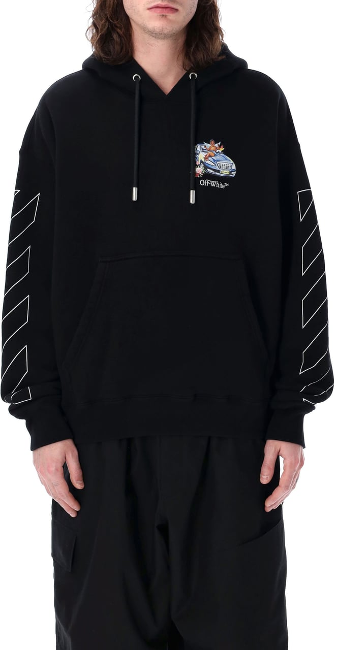 OFF-WHITE Fresco Arrow Skate Hoodie Nero Zwart