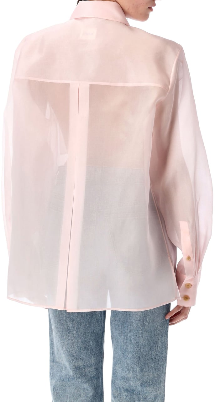 Khaite Yatty Shirt Soft Pink Roze