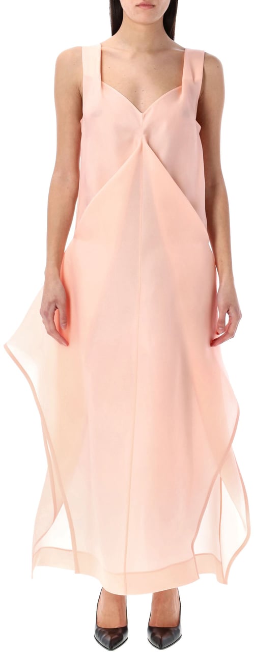 Khaite Kenith Dress Soft Pink Roze