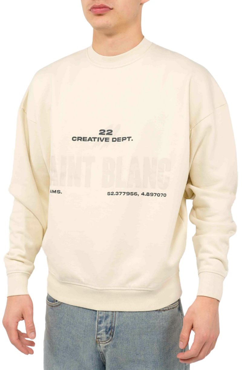 Saint Blanc Sweater Beige Print Beige