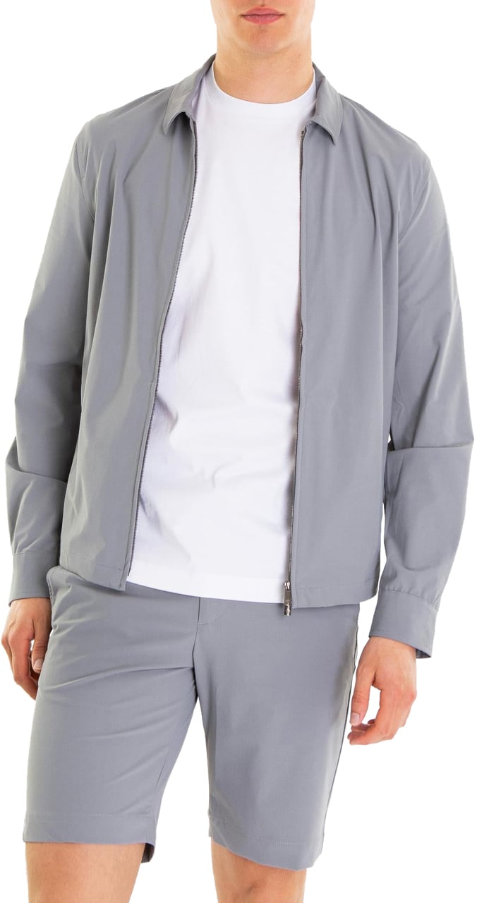 Valenza Heren Tech Stretch Overshirt Grijs Grijs