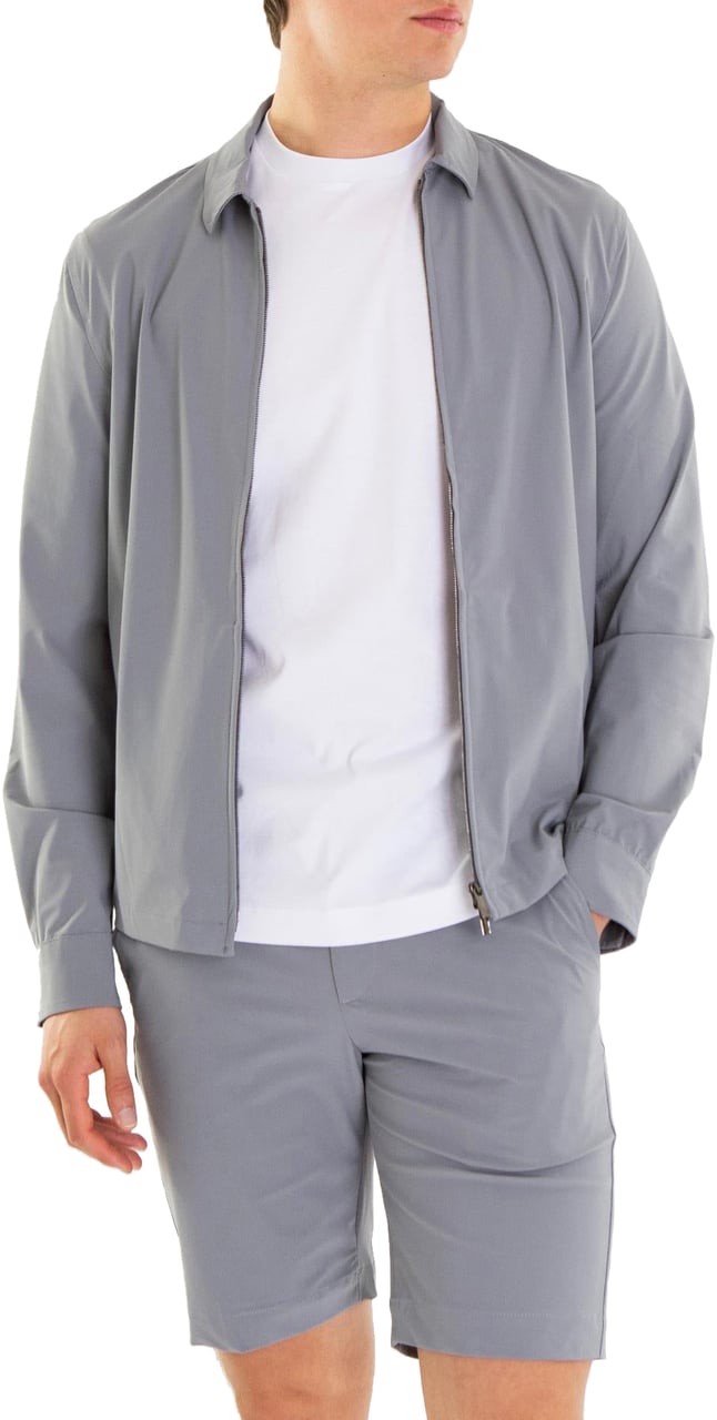 Valenza Heren Tech Stretch Overshirt Grijs Grijs