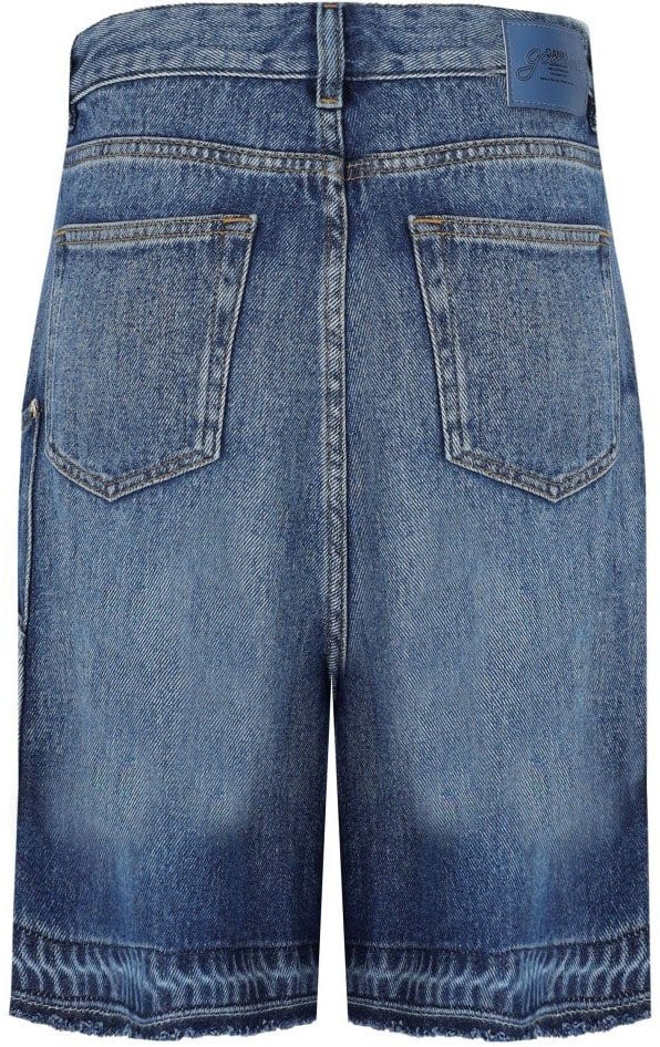 Ganni GANNI DENIM BERMUDA SHORTS Blauw