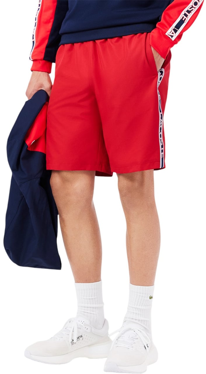 Lacoste Heren Korte Broek Rood