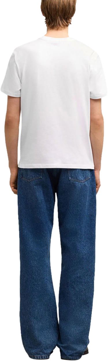 AMI Paris T Shirts & Polo's BFUTS035 724 Wit