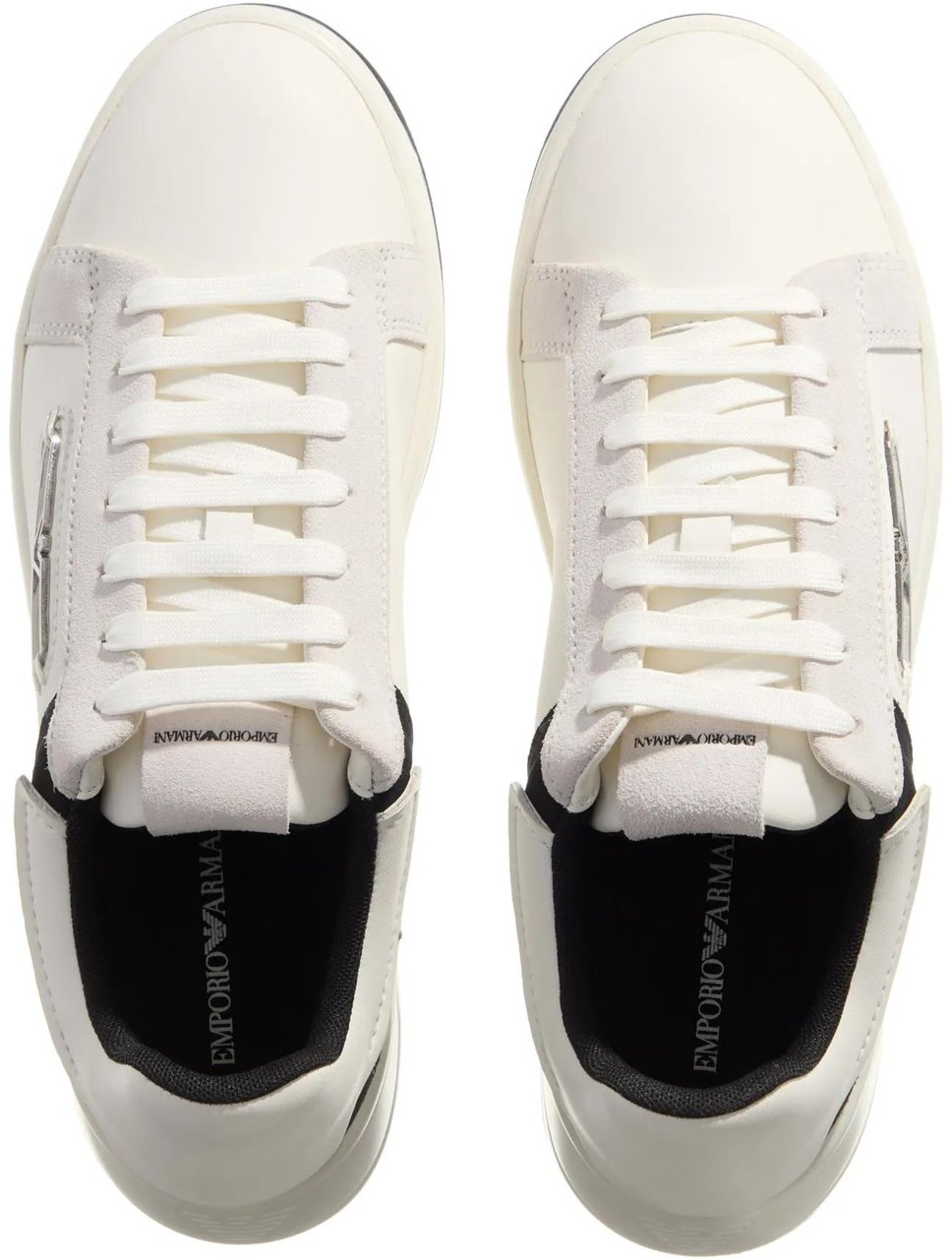 Emporio Armani Icon Sneaker Off White+Black Wit