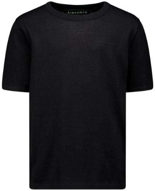Airforce Knitted T-shirt Zwart