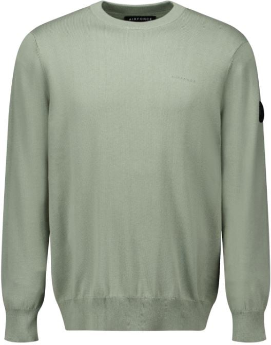 Airforce Knitwear Round Neck Groen