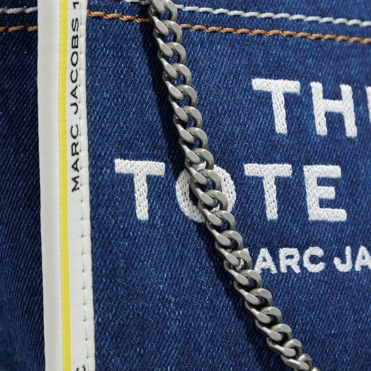 Marc Jacobs The Crossbody Tote Chain Denim Dark Wash Grijs