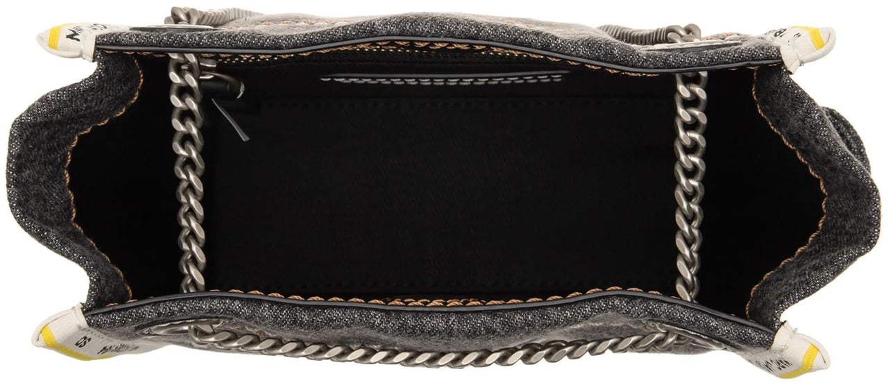 Marc Jacobs The Crossbody Tote Chain Denim Black Wash Zwart