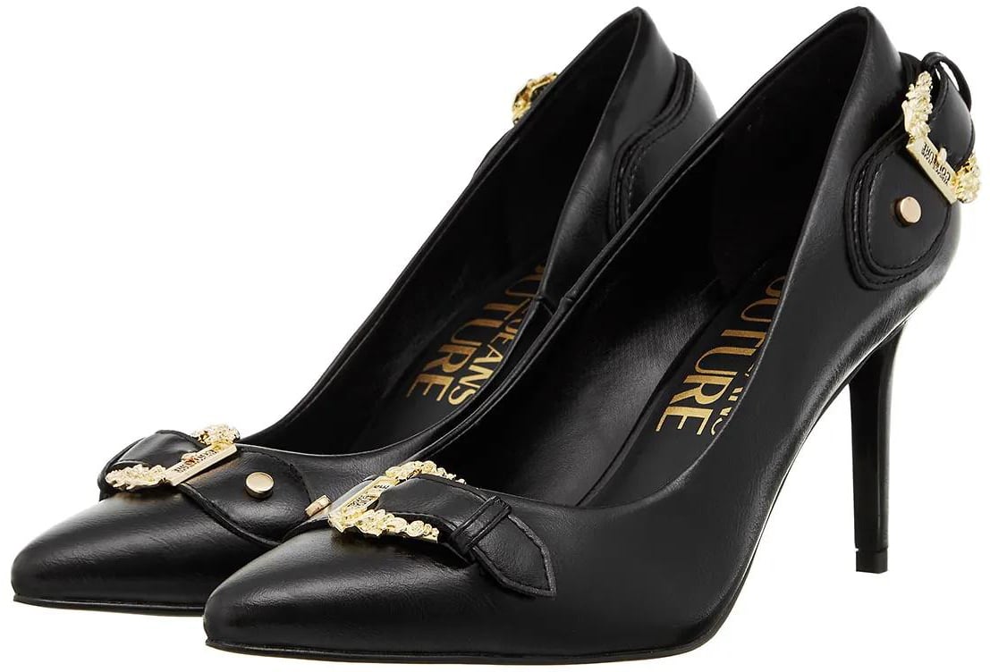 Versace Jeans Couture High Heel Shoes Black Zwart