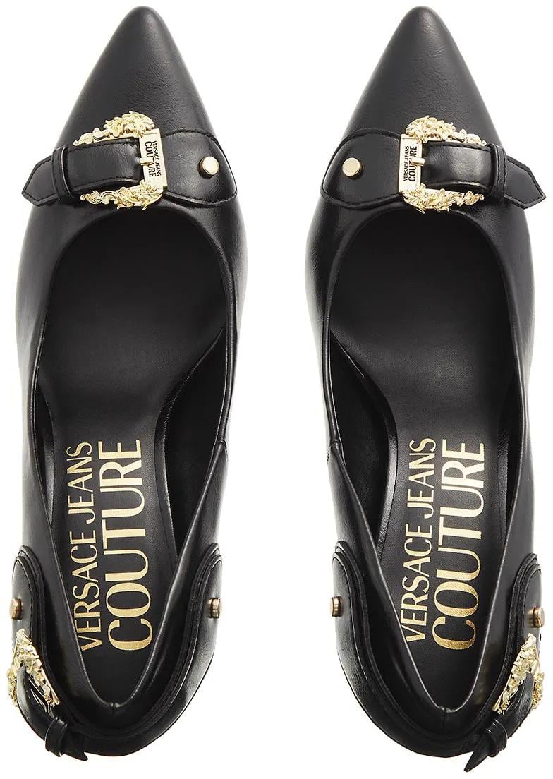 Versace Jeans Couture High Heel Shoes Black Zwart