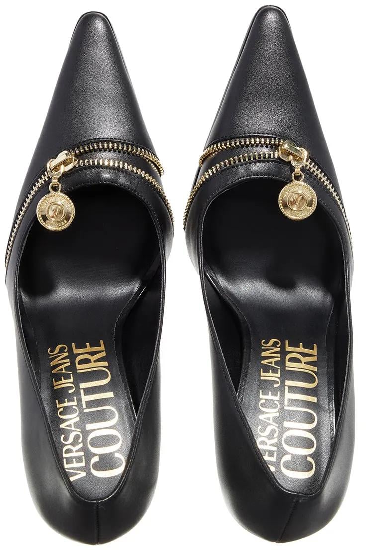 Versace Jeans Couture High Heel Shoes Black Zwart