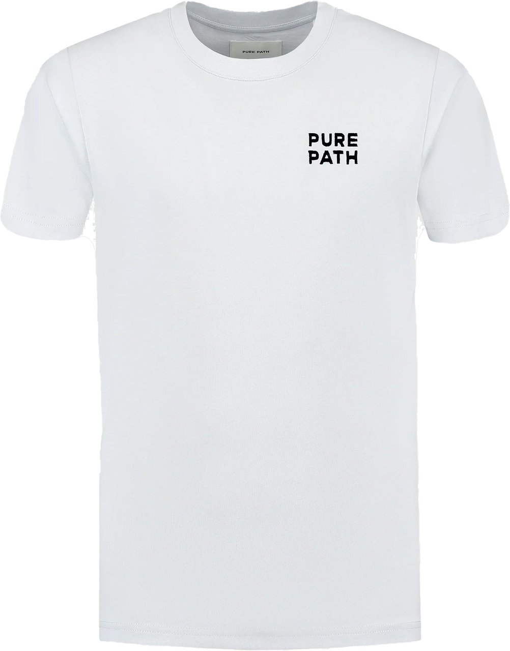 Pure Path Stitched Floral T-Shirt licht blauw Blauw