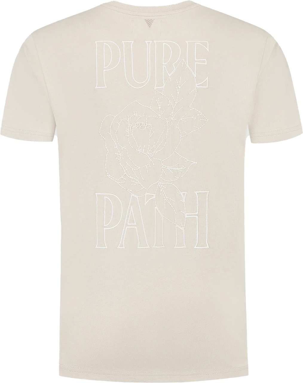 Pure Path Stitched Floral T-shirt beige Beige