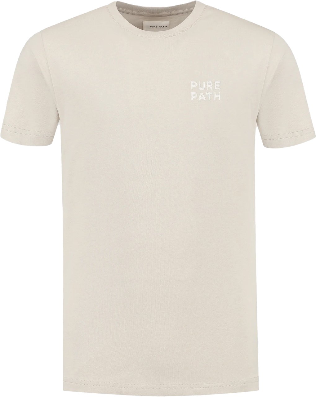 Pure Path Stitched Floral T-shirt beige Beige