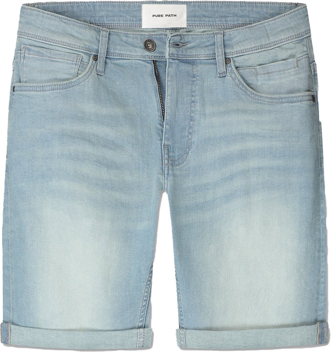 Pure Path The Steve Skinny Fit Shorts Blauw