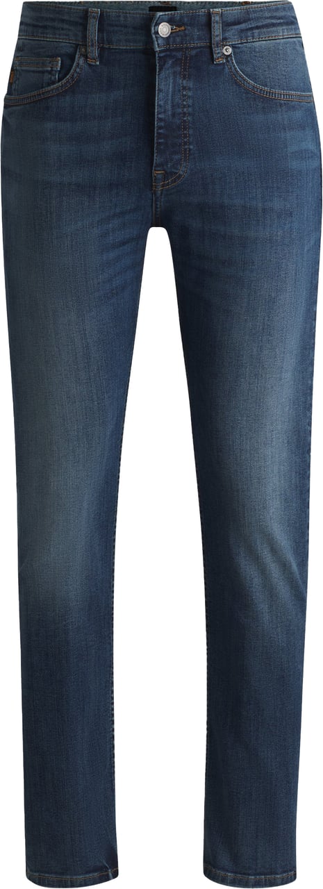 Boss Delaware Slim Tapered jeans blauw Blauw