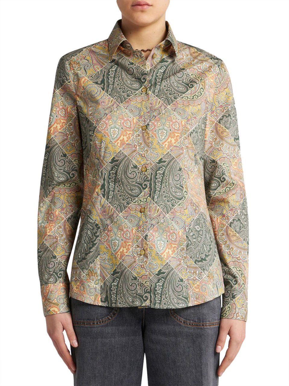 Etro Shirts Yellow Geel