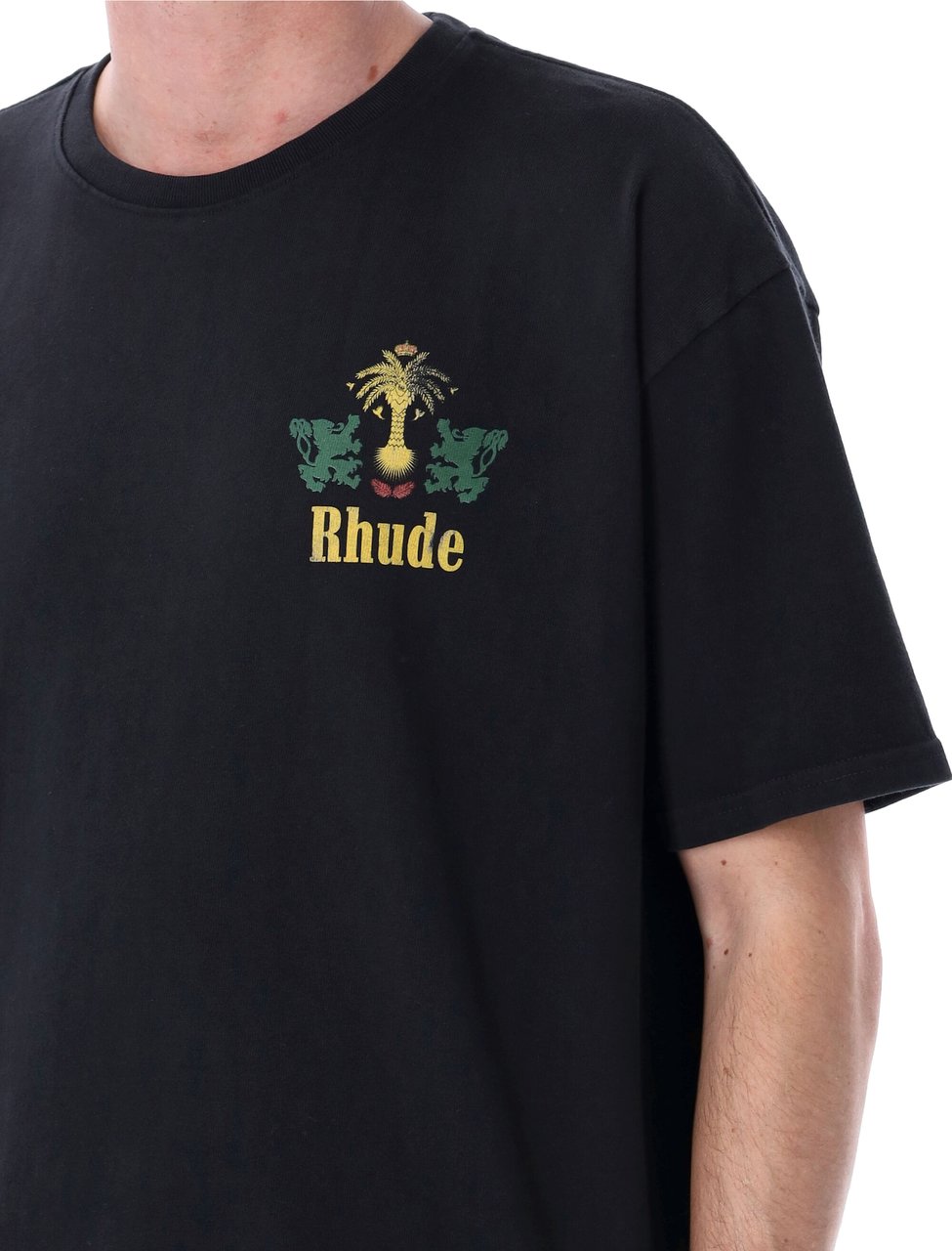 Rhude Tabaco Tee Vintage Black Zwart