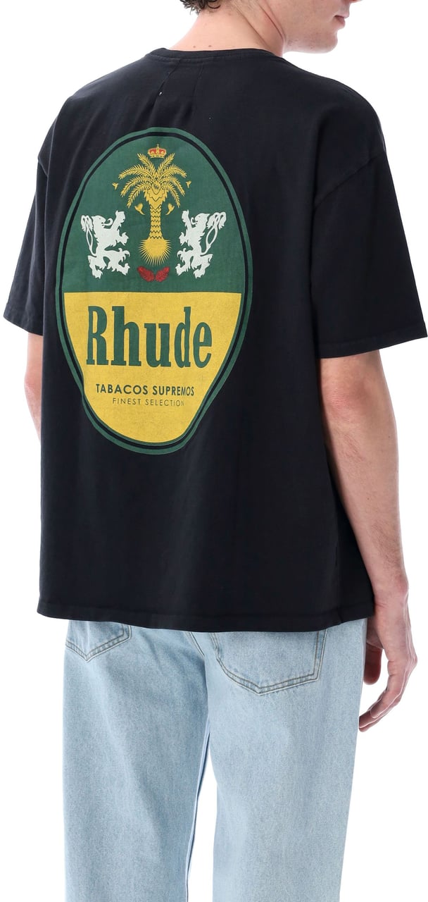 Rhude Tabaco Tee Vintage Black Zwart