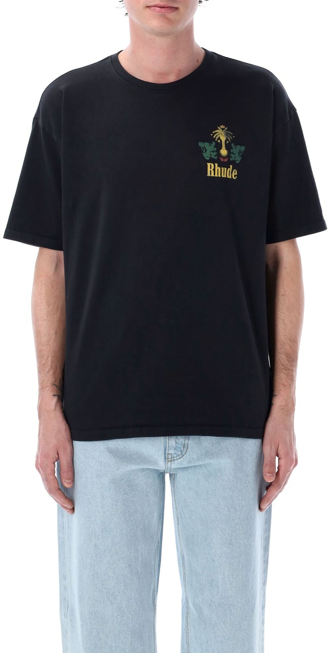 Rhude Tabaco Tee Vintage Black Zwart