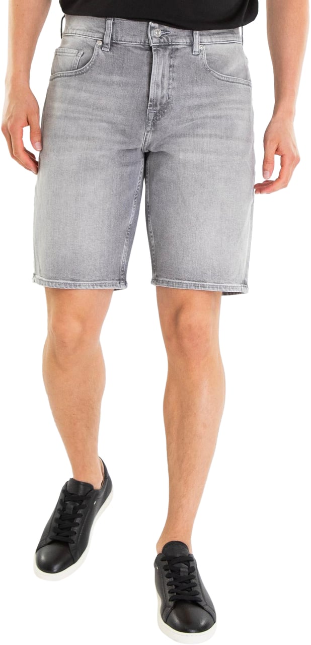 7 For All Mankind Heren Regular Shorts Spin Grijs Grijs